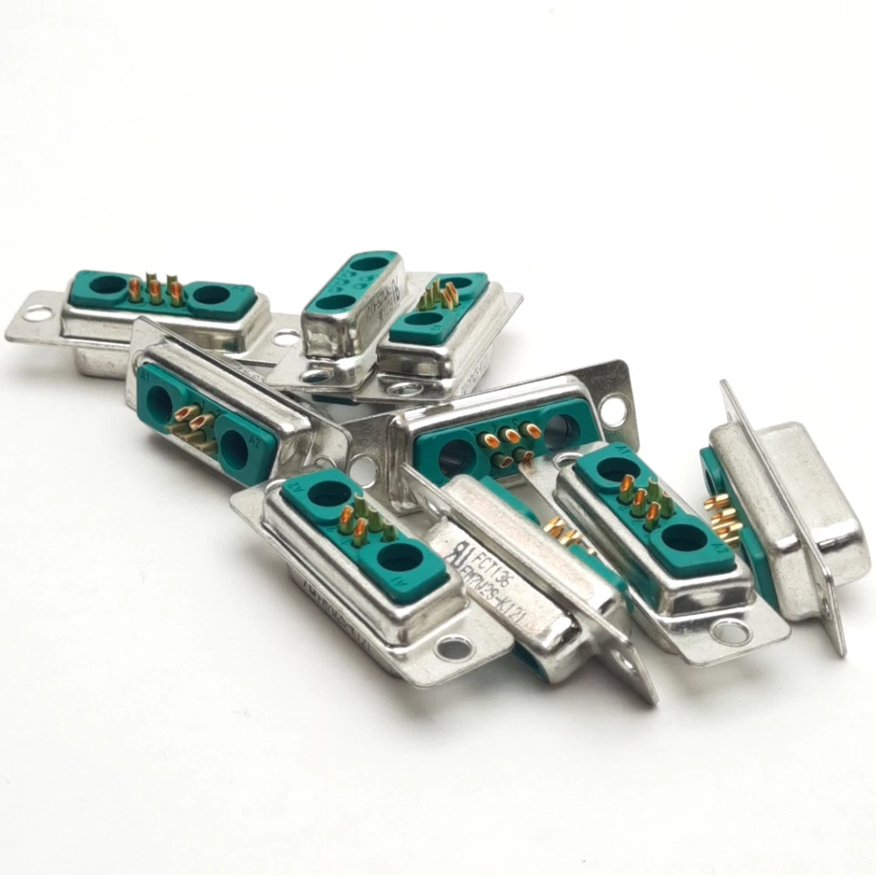 Lot of 9 Molex FM7W2S-K121 D-Sub Connector, Female, 5-Pin, 5 Amps - Image 1 of 4