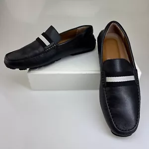 Scarpe mocassini da uomo Bally mocassino nero perlato driver taglia 7 US - Foto 1 di 9