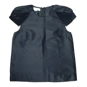 Stella McCartney Size 38 XS/S Black Cap Sleeve Top Cotton Blend - Picture 1 of 10