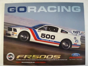 2008 Ford Racing MILLER CUP Mustang Challenge FR500S Window Sticker Advert Flyer - Picture 1 of 4