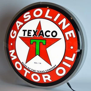 Texaco Motor Oil Backlit Led Neon Light Sign 15"x15" - Picture 1 of 1