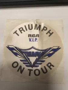 Triumph - On Tour - special RCA VIP backstage pass Rare! - Picture 1 of 1