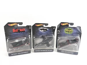 Hot Wheels 1966 Classic TV Series + 1940s Batmobile + Batman Bat-Ski Boat Lot - Picture 1 of 8