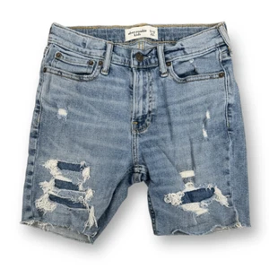 Abercrombie Kids Distressed Jean Shorts Size 11/12 - Picture 1 of 6