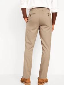 Old Navy Khaki Pants Size 31X30 Slim Fit Button Zipper Pockets Khaki New - Picture 1 of 5