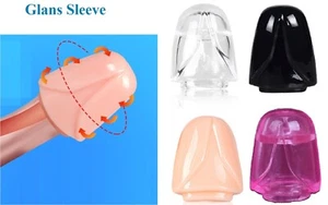 Prepucio Suavizador Pene Glande Cubierta Manga Soporte Alargador de Erección Extensor Largo - Imagen 1 de 11