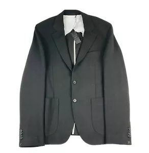 JOSEPH Black Techno Pique Woven Polyester Blend Unstructured Blazer 38R NWT - Picture 1 of 6