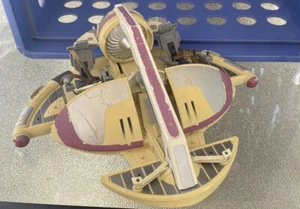 2010 Star Wars The Clone Wars Republic Swamp Speeder Vehicle Ship Incomplete - Picture 1 of 12