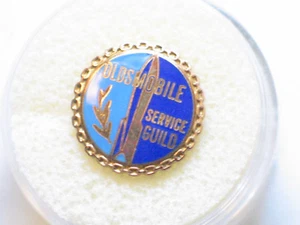 Oldsmobile Pin Vintage Olds Service Guild Employee Screw type - Vintage Gold pin - Picture 1 of 1