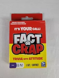 Fact or Crap Trivia with Attitude Card Game Spin Master Games Complete Set - Picture 1 of 4