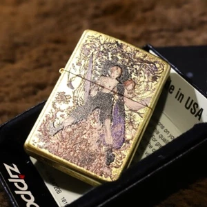 Encendedor clásico a todo color dorado Yoshitaka Amano ZIPPO Final Fantasy X popular - Imagen 1 de 7
