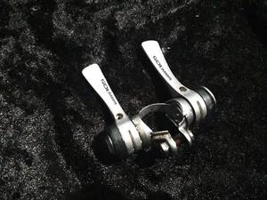 Vintage Shimano 105 SL-1050 downtube clamp on shifters indez 6 speed Eroica bike - Picture 1 of 9