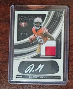 2022 Panini Immaculate Eye Black Jersey /99 Danny Gray #REB-DGR Rookie Auto RC - Picture 1 of 2