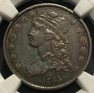 1835 Capped Bust Silver Quarter NGC XF45  * - Picture 1 of 4