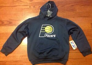 NWT! Indiana Pacers Youth Medium Hooded Sweatshirt By Majestic