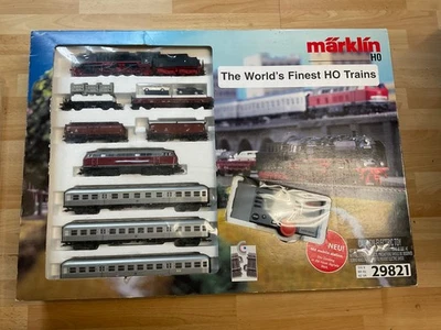 Новый из старых запасов Marklin 29821 ho Train Mega цифровой стартовый набор паровой и дизельный локомотив - Изображение 1 из 4