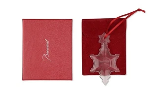 Baccarat 251201 Crystal 2017 Christmas Ornament Noel Clear Snowflake - Picture 1 of 4