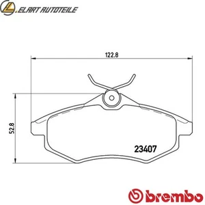 Brake pad set disc brake P 61 074 for Citroen C2/Enterprise C3 1.1L 4cyl - Picture 1 of 7