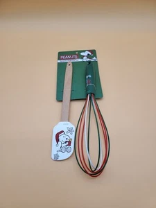 Peanuts New 2021 Best Brands Snoopy Christmas-Themed Spatula & Whisk Set - Picture 1 of 9