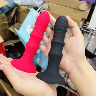 Thrusting Anal Butt Plug Suction Cup Dildo Vibrator Prostate Massager Sex ToyMen - Image 1 of 4