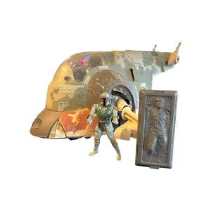 Hasbro Star Wars Power of the Force 1996 esclavo 1 y Boba Fett-Han solo carbonita - Imagen 1 de 19