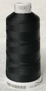 Madeira Classic Rayon 40 Embroidery Thread, 1000m Colour 1000 BLACK - Picture 1 of 1