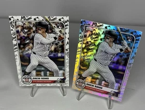2025 TOPPS ALL-STAR GAME - Drew Romo RC #5 - Rainbow Foil - Rockies & Base RC - Picture 1 of 2