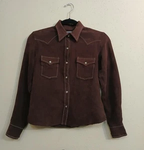 Camisa ajustada Brooks & Dunn Panhandle juvenil pequeña perla occidental a presión imitación gamuza - Imagen 1 de 15