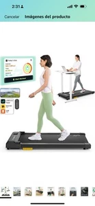 Walking Pad Treadmill Foldable Compact Walking Machine Home Office Desk Fitness - Picture 1 of 6