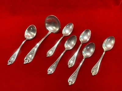 Винтажная серебряная тарелка 1847 Rogers СТАРАЯ КОЛОНИАЛЬНАЯ/КОЛОНИЯ 7 штук - Изображение 1 из 4