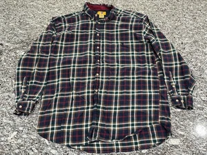 Vintage Duck Head Button Up Shirt Size XL Mens Plaid Flannel Long Sleeve Shirt - Picture 1 of 8