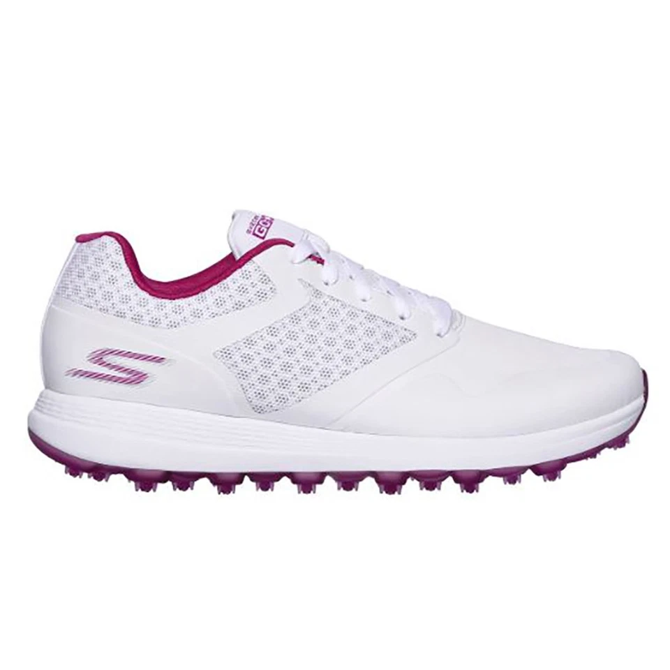 NUEVO Zapatos de golf para mujer Skechers Go Golf Max blancos/púrpura talla 10M Foto 1 de 1