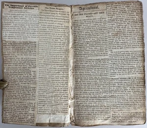 1850's Agricultural Clipping Scrapbook - Picture 1 of 5