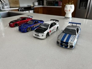 4 JDM 1:24 Import Racers Die-Cast Models. - Picture 1 of 13