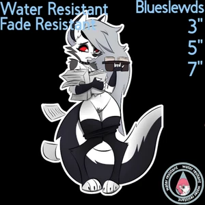 Hellava Boss Hellhound Loona 3" / 5" / 7" Lewd Anime Laptop Bottle Sticker - Picture 1 of 1