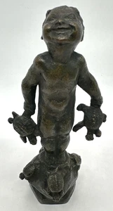 Edith Parsons Bronze Turtle Baby Sculpture Figurine - Picture 1 of 17