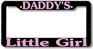 Daddy's Little Girl License Plate Frame  - Picture 1 of 1