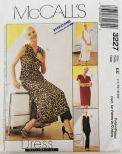 McCalls 3227 Misses Petite Dress Top Pants PLUS Size 14-20 Sewing Pattern - Picture 1 of 3