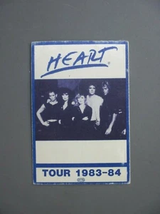 Heart satin cloth backstage pass sticker TOUR1983-84 OTTO! - Picture 1 of 1