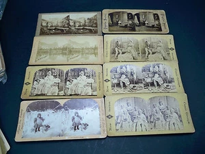 8 ~ Antiche Carte Stereoview ~ Keystone ~ Underwood ~ H.C. Bianco Buone Condizioni - Foto 1 di 11