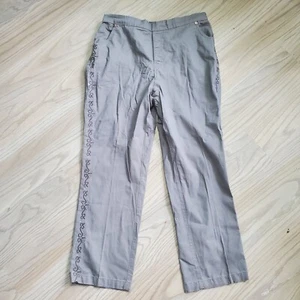 Pantalones American Sweetheart para mujer 16P cintura elástica gris oscuro informales - Imagen 1 de 8