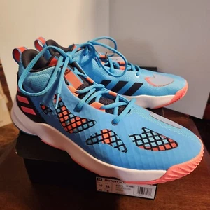 NEW Adidas Pro N3Xt 2021 Shoe Sneakers Men's 10 Women's 11 Blue Neon Orange Box - Picture 1 of 12