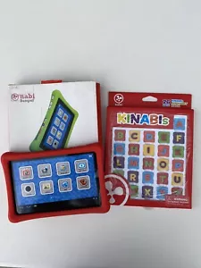 Nabi rote Stoßstange mit anpassbarem Namensschild Fuhu & Kinabis 26-teiliges Alphabet-Set - Bild 1 von 7