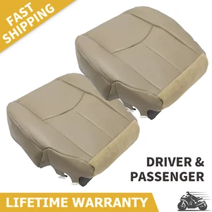 For 2003 2004 2005 2006 Chevy Silverado GMC Sierra Bottom Seat Cover Tan #522 - Picture 1 of 14