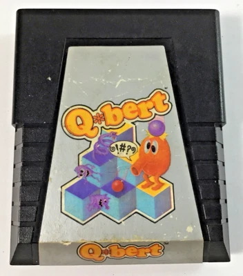 Q*bert Video Game Cartridge Atari 2600 Parker Brothers 1983 Untested - Image 1 of 4