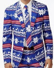 New Opposuits Size 40 ?The Rudolph? Reindeer Snowflake Christmas Holiday Suit