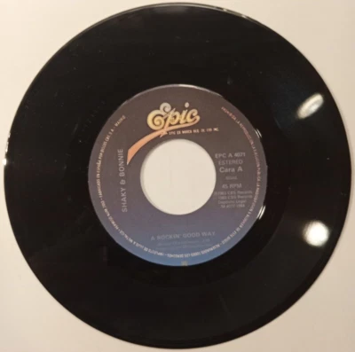SHAKY & BONNIE -A ROCKIN´ GOOD WAY- 1983 SPANISH 7" SINGLE, PLAIN SLEEVE, R&R - Image 1 of 3