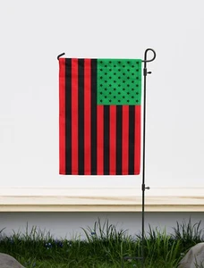 African American Vertical Garden Flag | Size 12x18" Double Sided | Made in EU - Picture 1 of 6