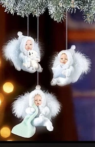 Kinkade Baumschmuck Engelchen 3 Engelskinder Engel Baumanhänger Hängedeko *NEU* - Bild 1 von 2