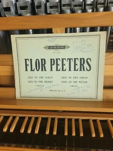 * Flor Peeters: Lied to Ocean, Lied to Desert, op 66, 1 & 2; órgano (Peters) - Imagen 1 de 1